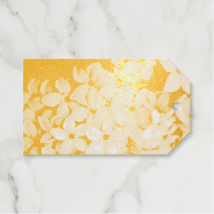 black and white florals gift tags