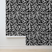 Black And White Flower Pattern