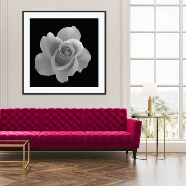 Black and White Flower Photography Poster (Creator Uploaded)