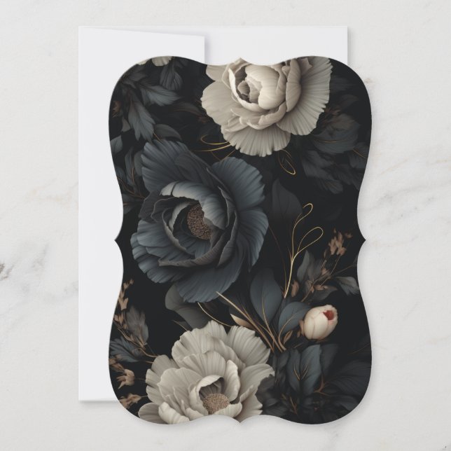 Black and White Flowers (Front)