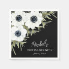 Black and White Flowers Bridal Shower