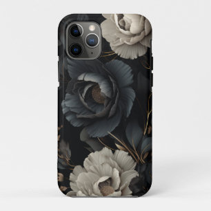 Black and White Flowers Case-Mate iPhone Case