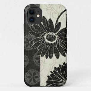 Black and White Flowers Case-Mate iPhone Case