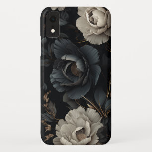 Black and White Flowers Case-Mate iPhone Case