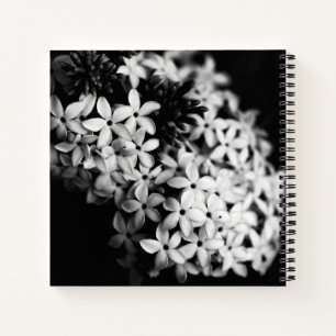 Black and White Flowers Notebook