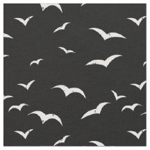Black and White Flying Birds Distressed Look
