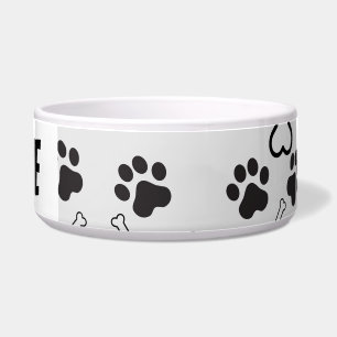 Black and white Footprint pet