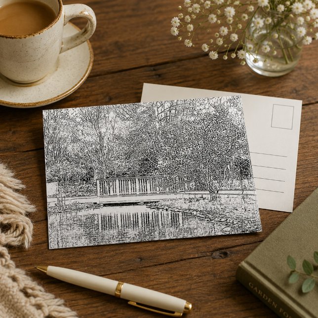 Black and White Forest Postcard (Creator Uploaded)