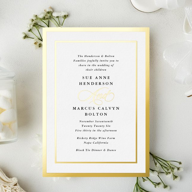 Black and White Formal Modern Calligraphy Wedding (Creator Uploaded)