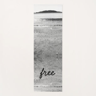 Black and White Free Sand Beach Yoga Mat