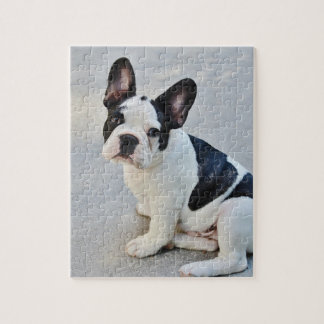 Black and White French Bulldog Jigsaw Puzzle