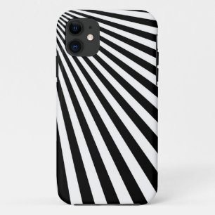 Black and White Funky Stripes Seamless Graphic iPhone 11 Case