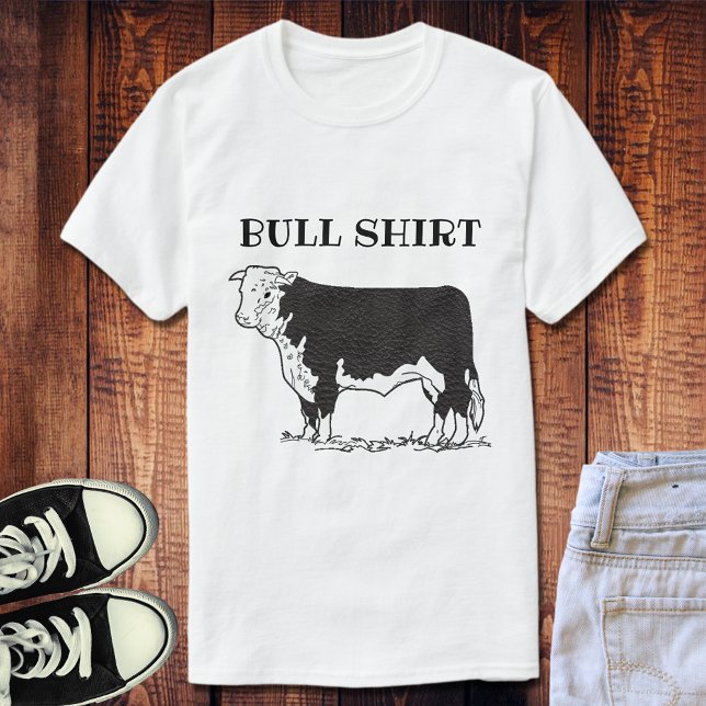 Black And White Funny Bull Shirt (Creator Uploaded)