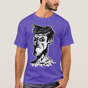 Black and white gangster thug Sigma male design T-Shirt