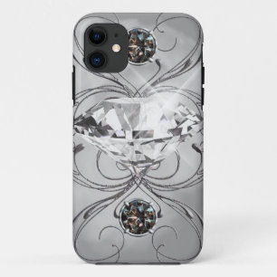 Black and White Gem iPhone 11 Case