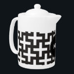 Black and White Geometric<br><div class="desc">Black and White- always in style- Shown here in a Stylish and trendy modern cross pattern. Shown here in Black and White for that totally Chic look</div>