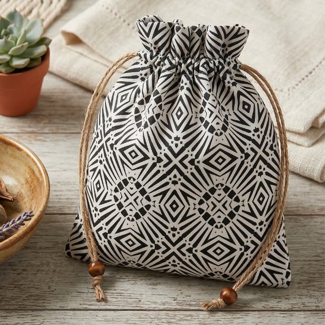 Black and White Geometric Abstract Zebra Pattern Fabric (Creator Uploaded)