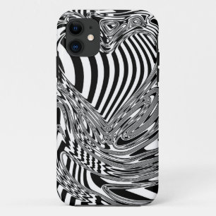 Black And White Geometric Art 12 Case-Mate iPhone Case