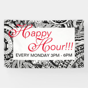 Black And White Geometric Art 15 Banner