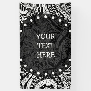 Black And White Geometric Art 15 Banner