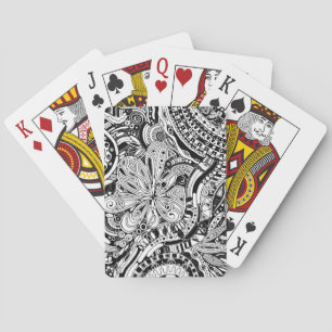 Black And White Geometric Art 15 Playing Cards