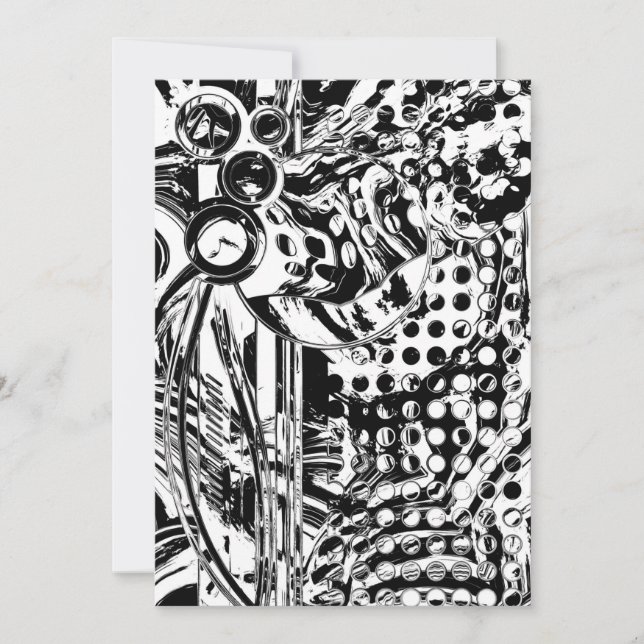 Black And White Geometric Art 20 (Front)
