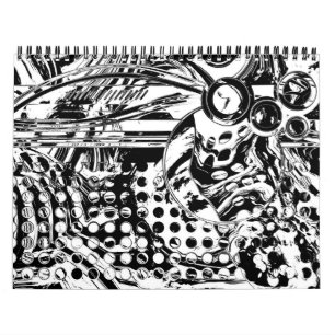 Black And White Geometric Art 20 Calendar