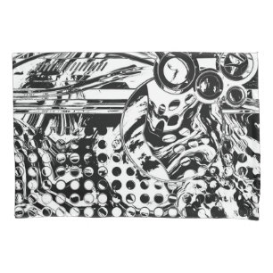 Black And White Geometric Art 20 Pillowcase