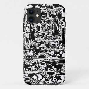 Black And White Geometric Art 25 Case-Mate iPhone Case