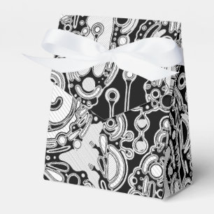 Black And White Geometric Art 3 Favour Box