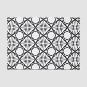 Black and White Geometric Art Tissue Paper