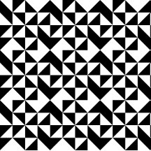 Black and White Geometric Design Pattern 