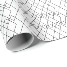 Black and White Geometric Diamond