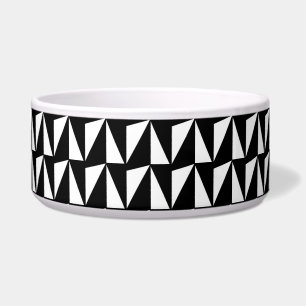 Black and White Geometric Dog