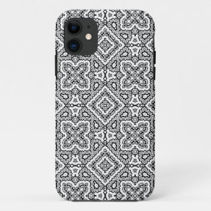 black and white geometric ethnic pattern ornament Case-Mate iPhone case