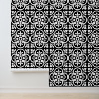 Black And White Geometric Fleur Du Lys