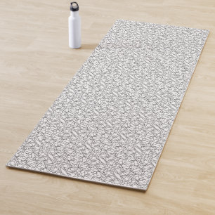 Black And White Geometric-Modern Minimalist Yoga Mat