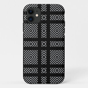 Black and white geometric pattern Ama Case-Mate iPhone Case