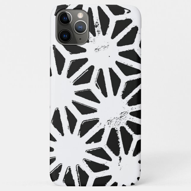 Black and white geometric pattern Case-Mate iPhone case (Back)