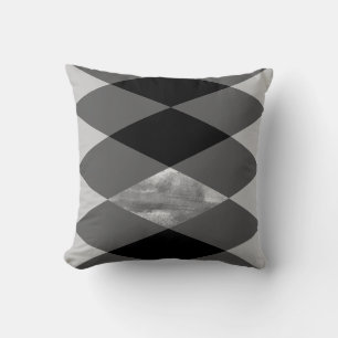 Black and white geometric Pattern Cushion