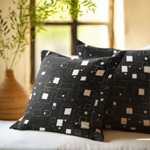 Black and White Geometric Pattern