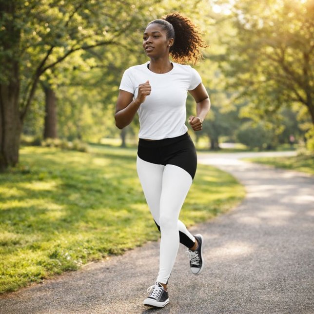 Black and White Geometric Pattern Leggings (Creator Uploaded)