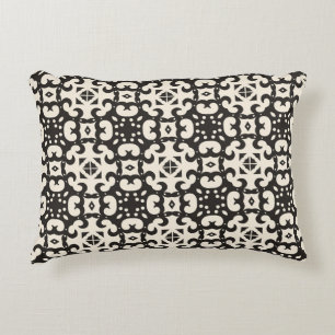 Black and White Geometric Seamless Pattern Throw P Decorative Cushion