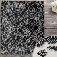 Black and White Geometric Spiral Illusion