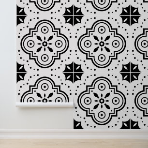 Black And White Geometric Wallpaper