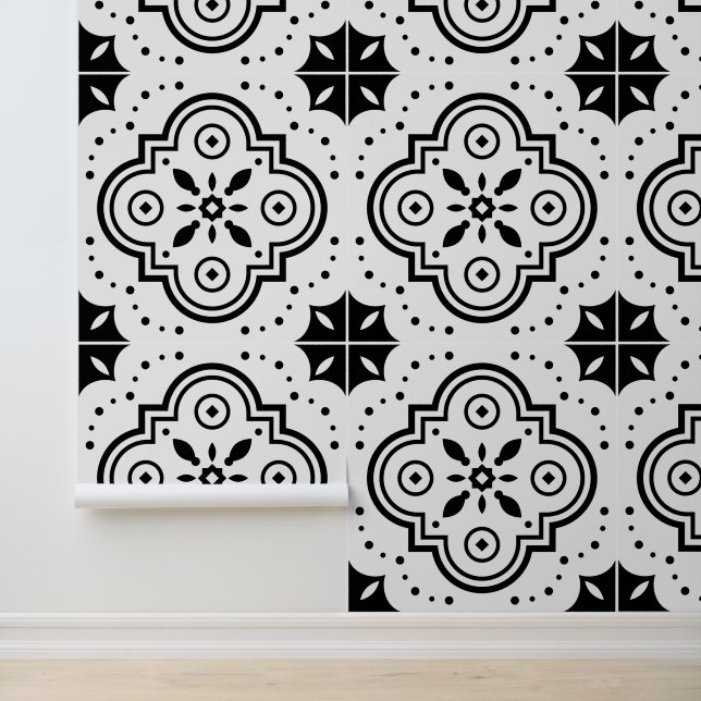 Black And White Geometric Wallpaper (Application)