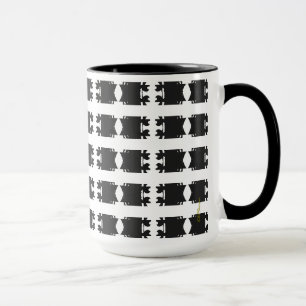 Black and White Geometrical Design Mug