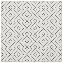 black and white geometrical pattern fabric