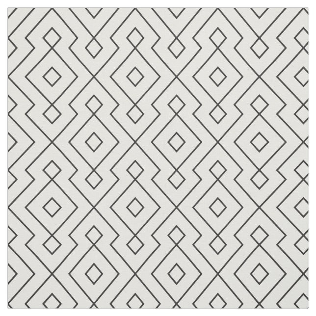 black and white geometrical pattern fabric (Swatch)