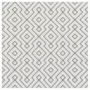 black and white geometrical pattern modern print fabric